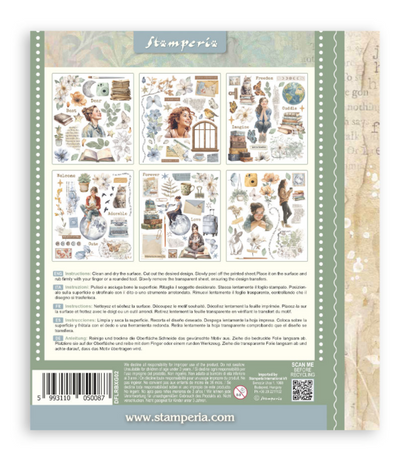 Rub on selection cm 20,5x23 6 pages - Secret Diary