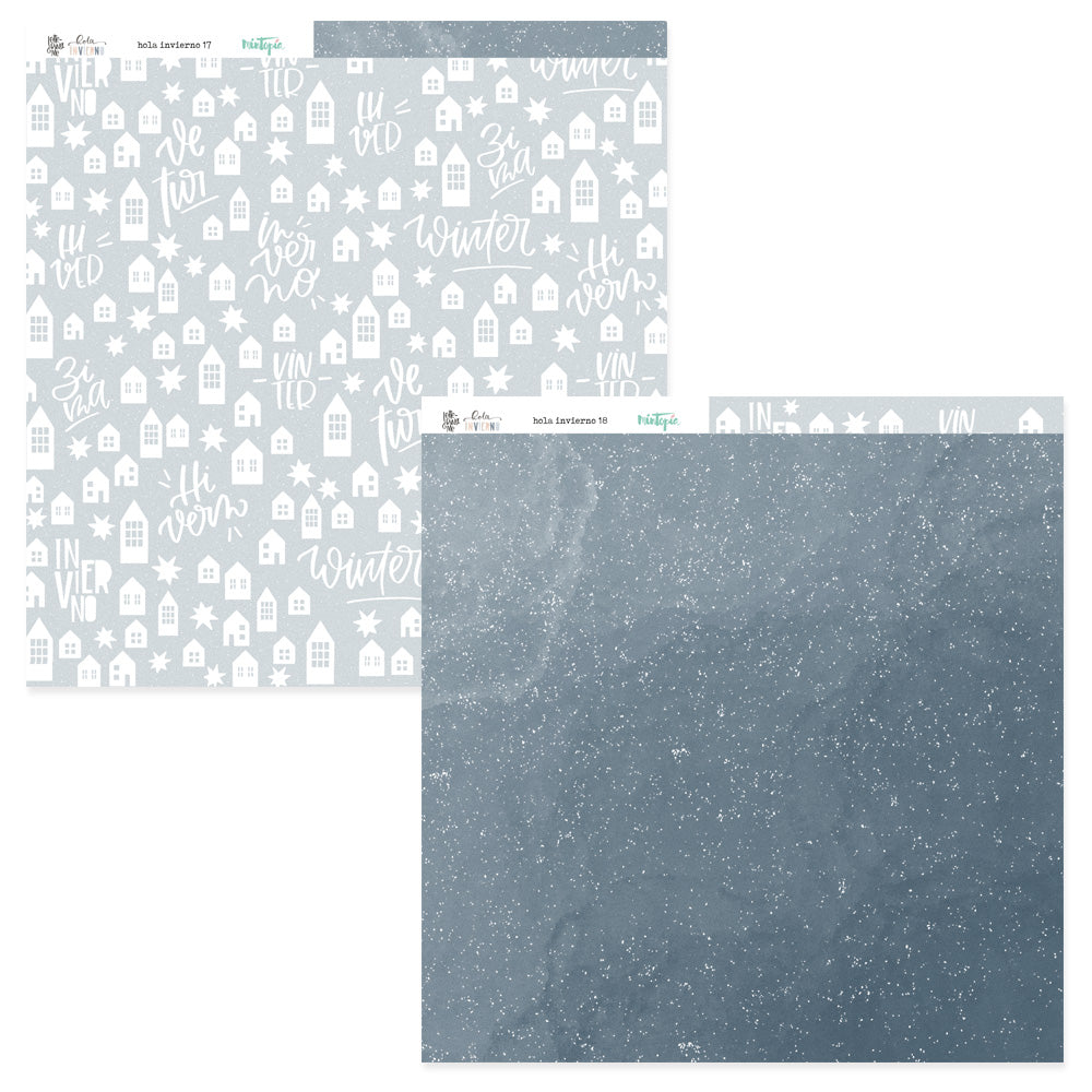 PREVENTA Stack 12"x12" Hola Invierno + recortables