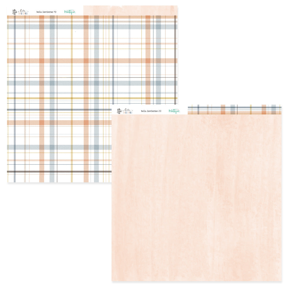 PREVENTA Stack 12"x12" Hola Invierno + recortables