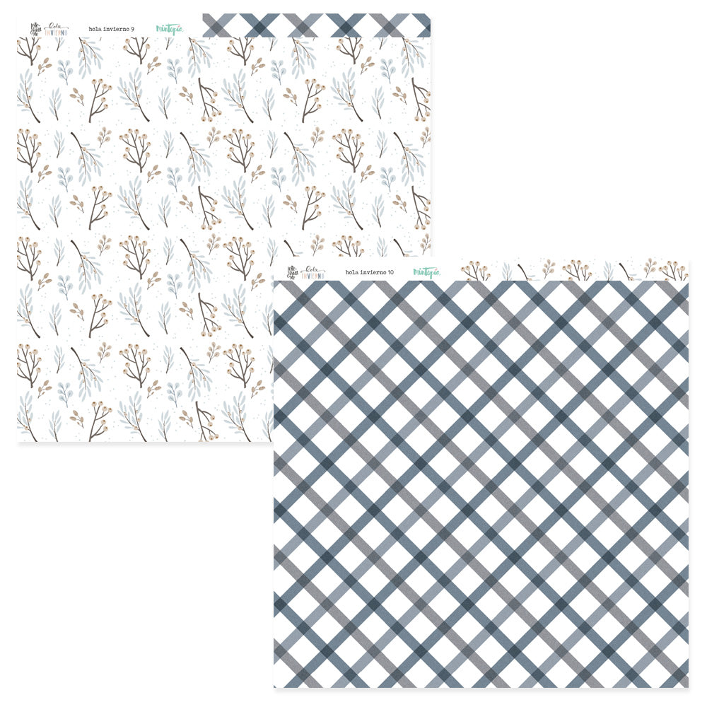 PREVENTA Stack 12"x12" Hola Invierno + recortables