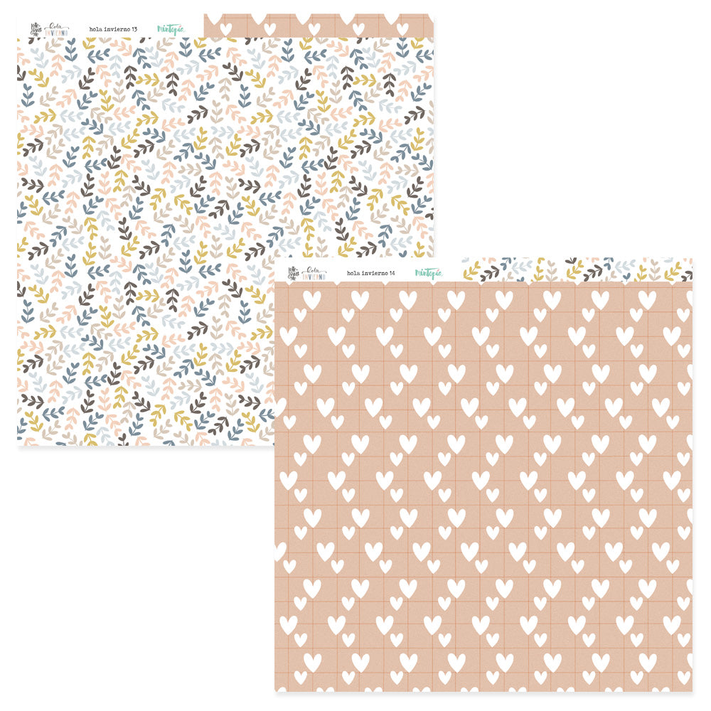 PREVENTA Stack 12"x12" Hola Invierno + recortables