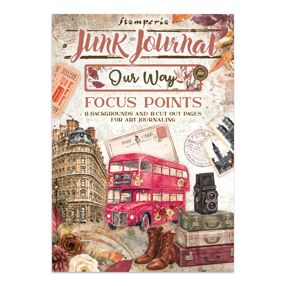 Stamperia Our Way Junk Journal Focus Points A5 para art journaling y cardmaking