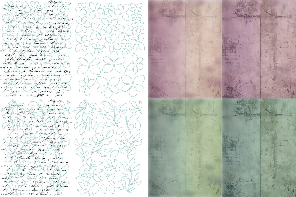 TEXT{ures} Beneath the Brambles Laser Cut Inkable Florals Pack