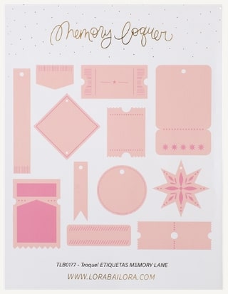 Troquel ETIQUETAS MEMORY LANE