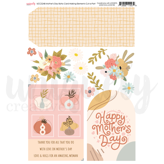 Mother's Day Boho Card Making Elements