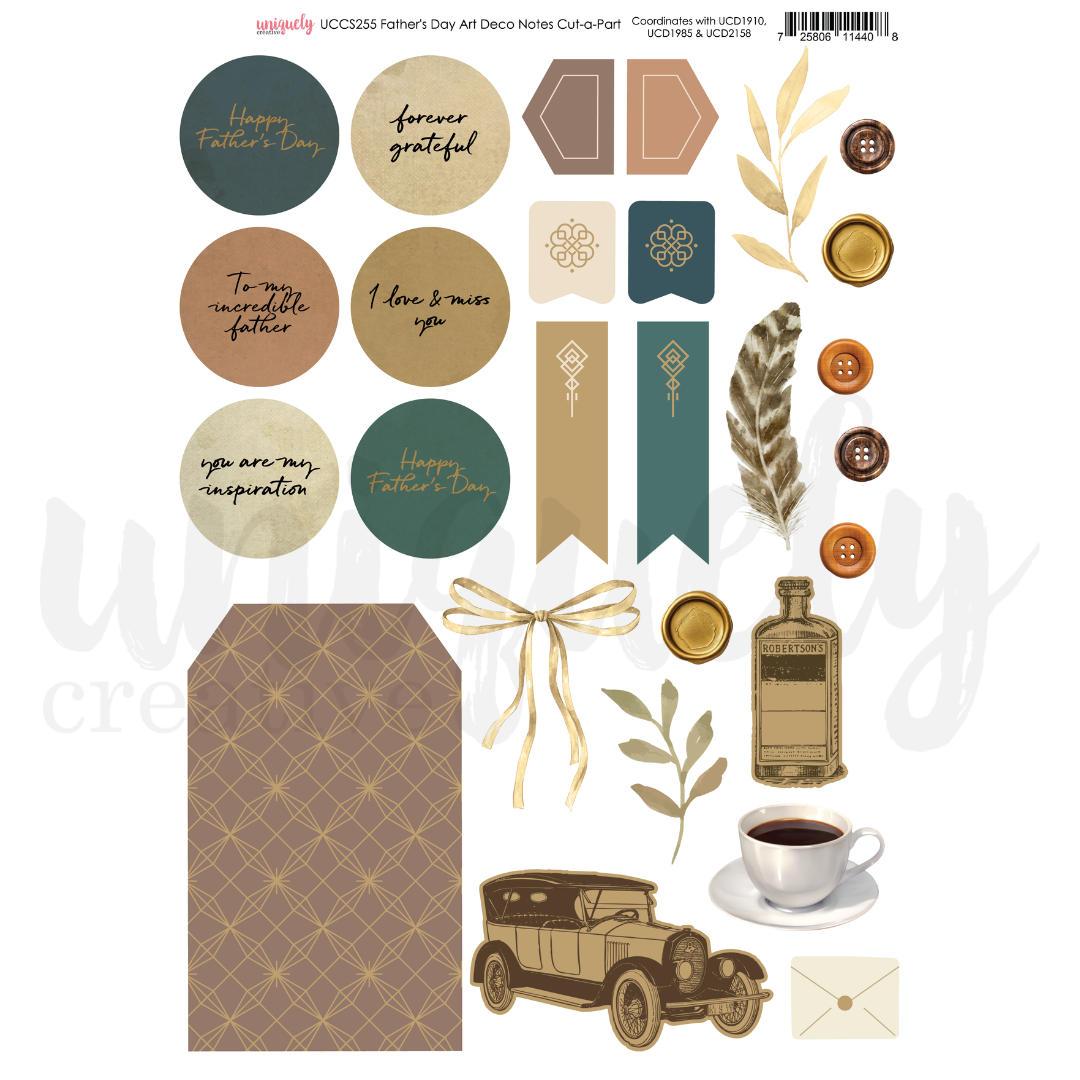 Father's Day Art Deco Notes