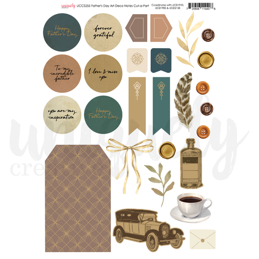 Father's Day Art Deco Notes