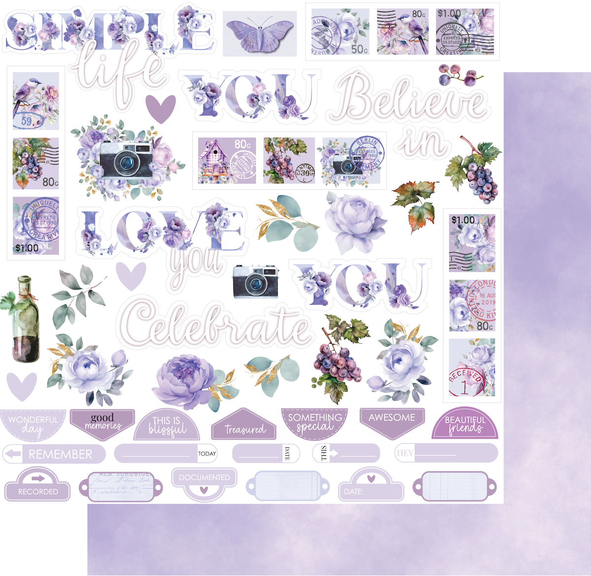 Ultraviolet Delight 12x12 Collection Pack