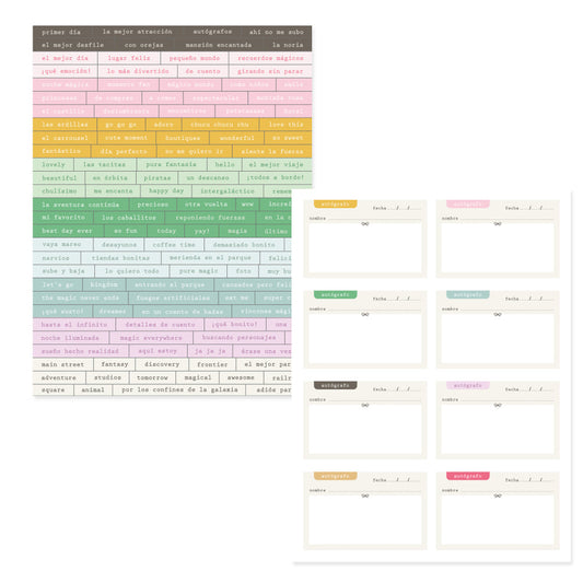 Pegatinas frases Main Street de Mintopía