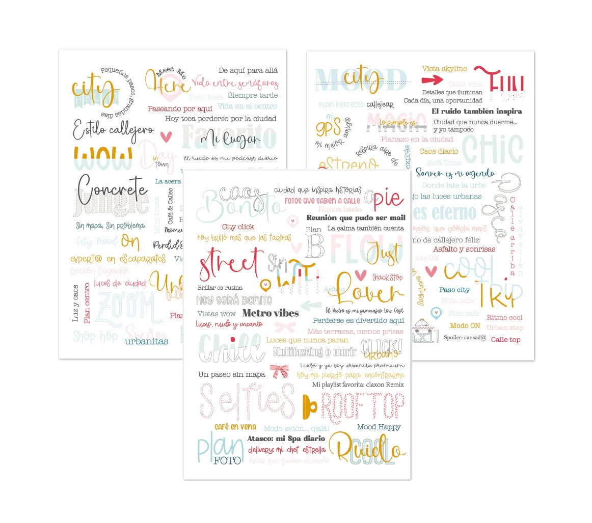 My Day in the City Rub-On Transfers