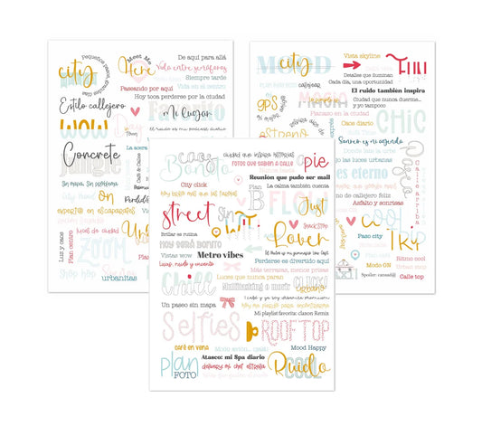 My Day in the City Rub-On Transfers