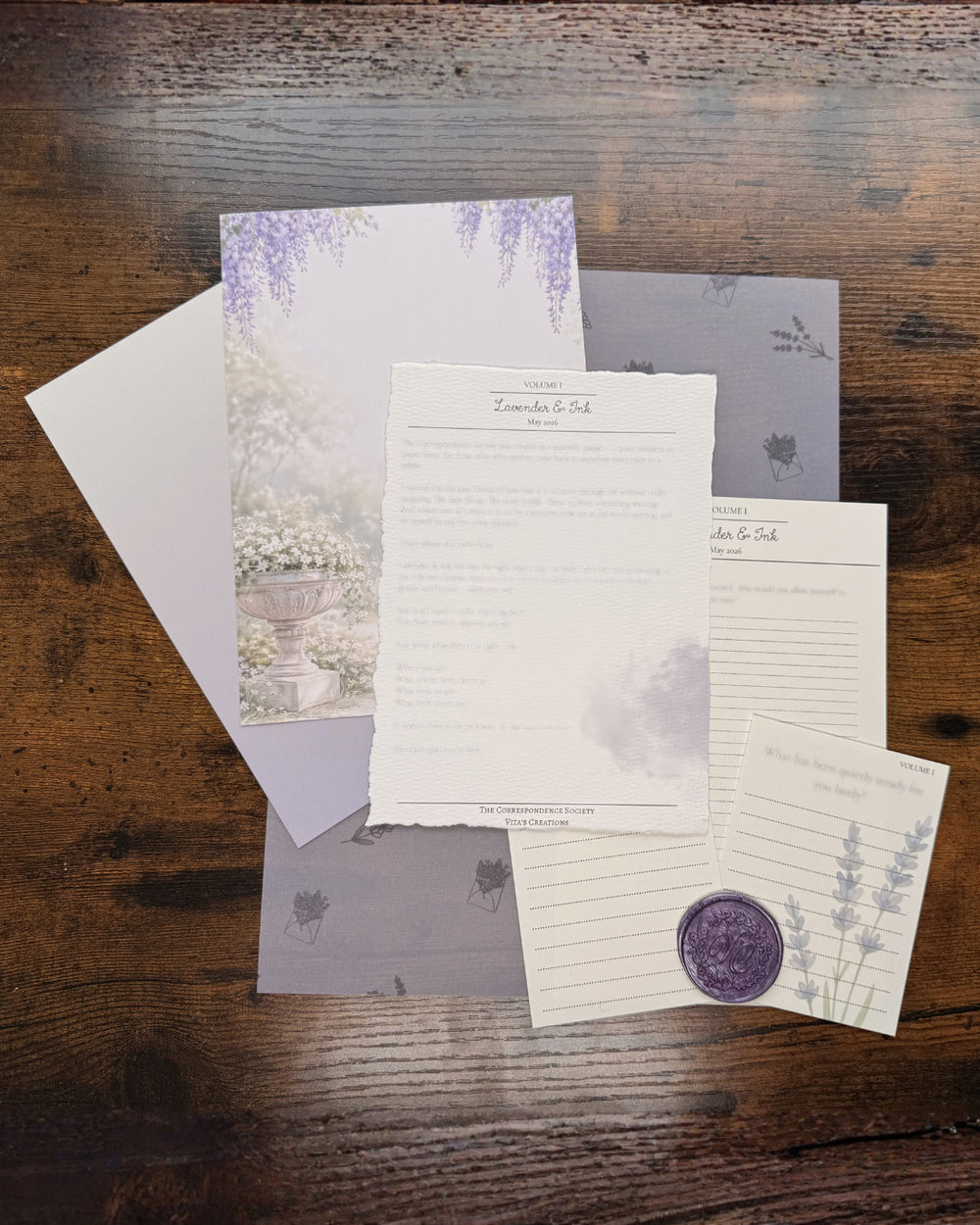 The Correspondece Society: Volume I: Lavender & Ink