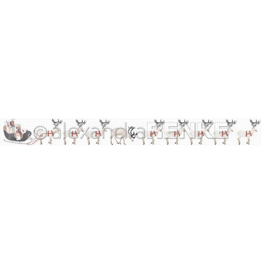 Alexandra Renke - Washi Tape - Deers with sleigh