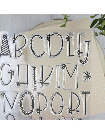 ABC capital letters ARI stamp, Alúa Cid