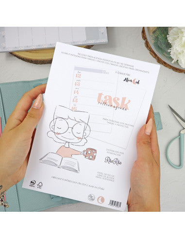 Agenda perpetua Task diary filler A5 | Sea lo que sea collection
