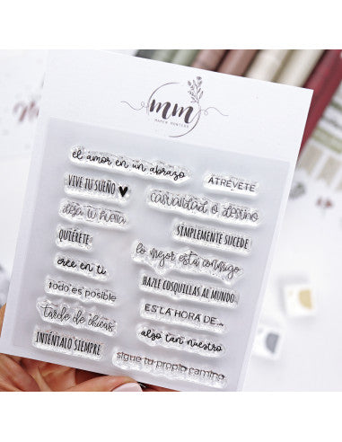 Algo tan Nuestro clear stamp | Mistletoe & Holly collection by Mamen Montero