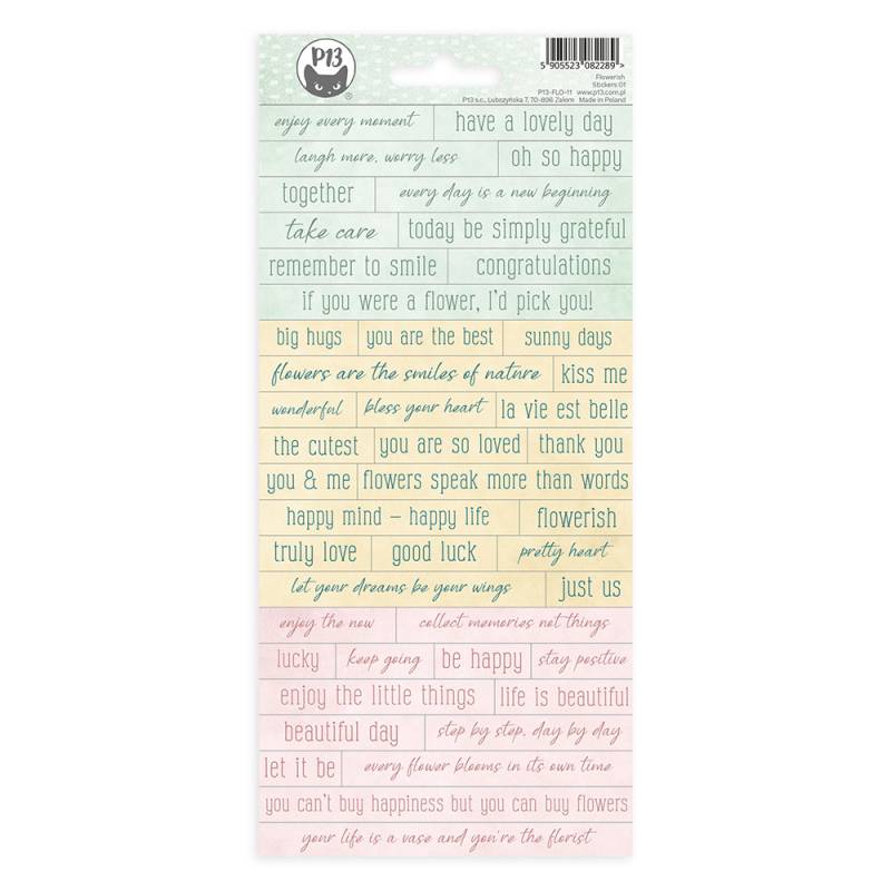 PAPER STICKERS FLOWERISH 01