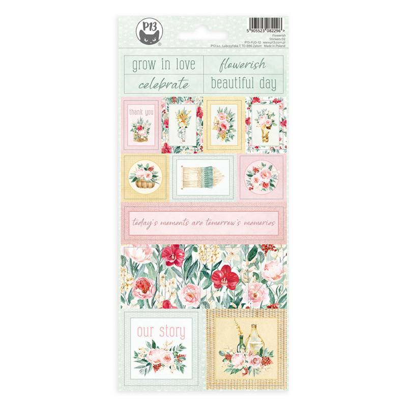 PAPER STICKERS FLOWERISH 02