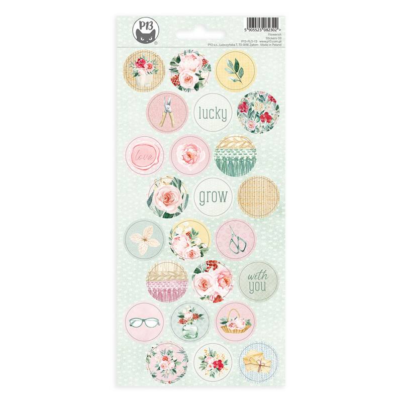 PAPER STICKERS FLOWERISH 03