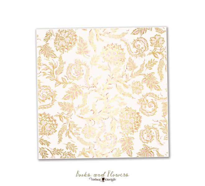 Books & Flowers Vellum
