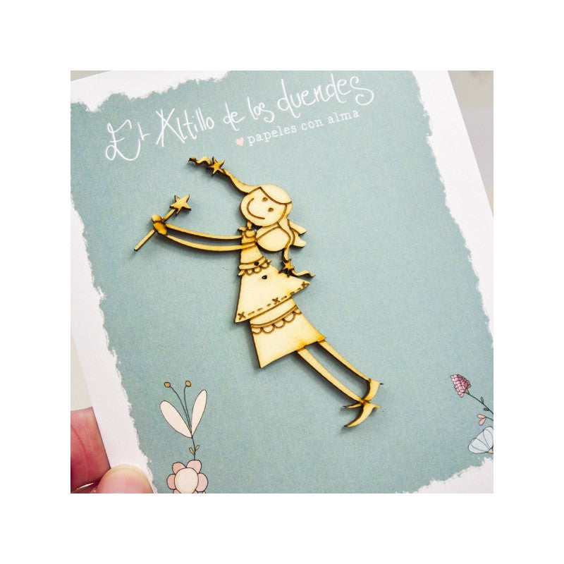 Maderita Botón Hada 01