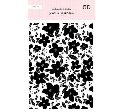 Sobremesa-Carpeta de embossing Flowers 3D