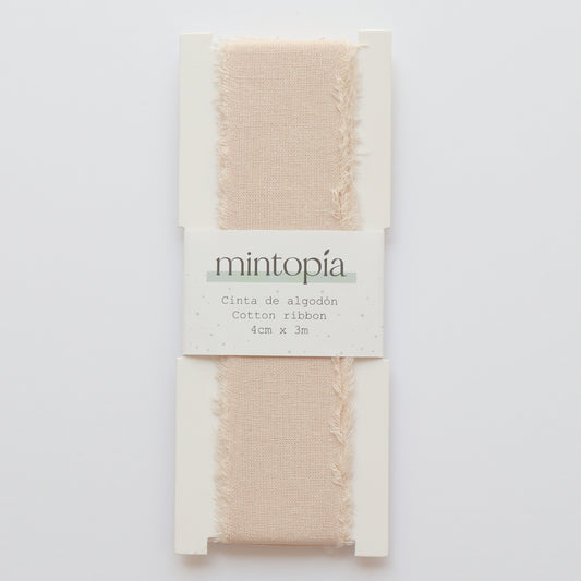 Cinta de algodón Mintopía 4 cm x 3 m Natural