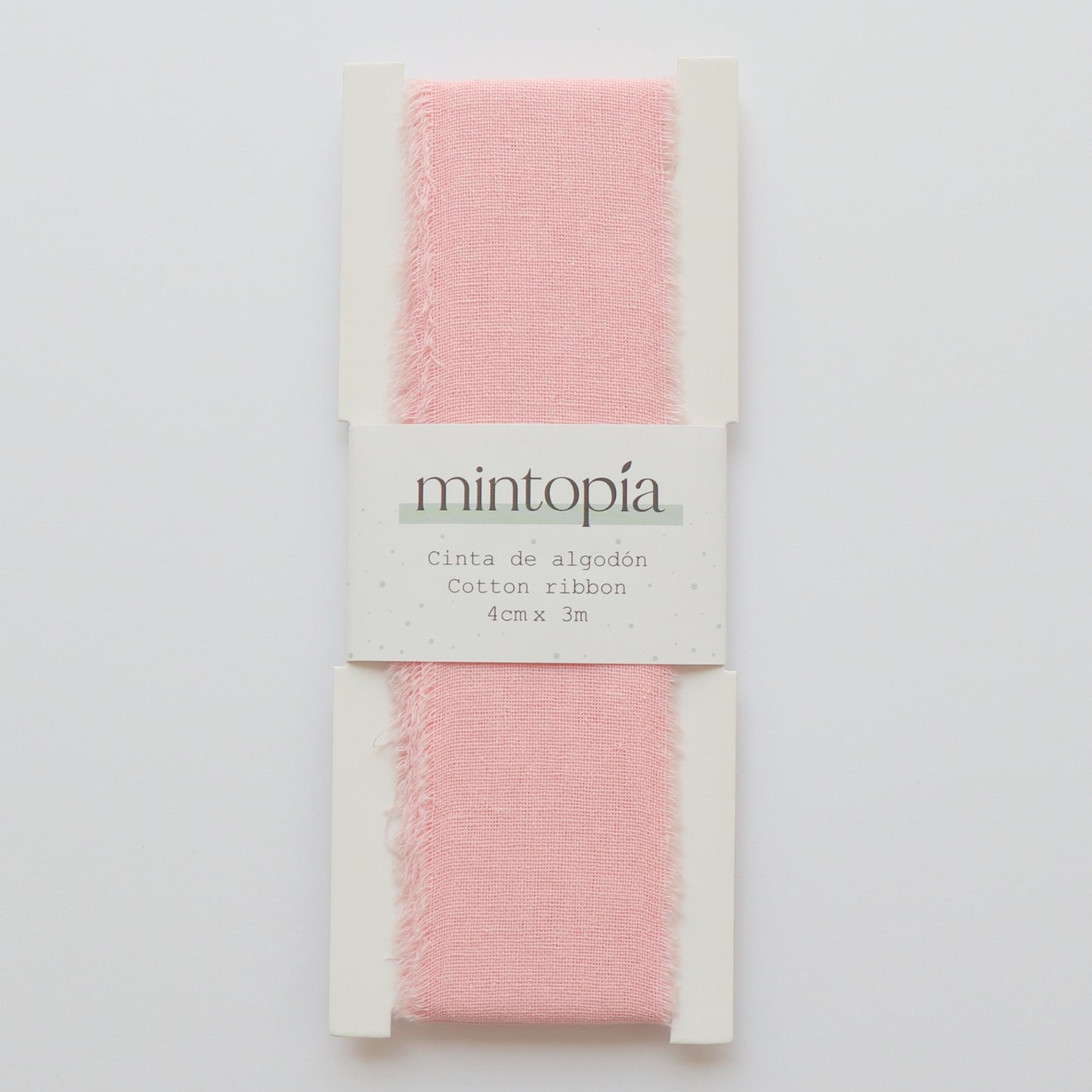 Cinta de algodón Mintopía 4 cm x 3 m
Pastel Pink