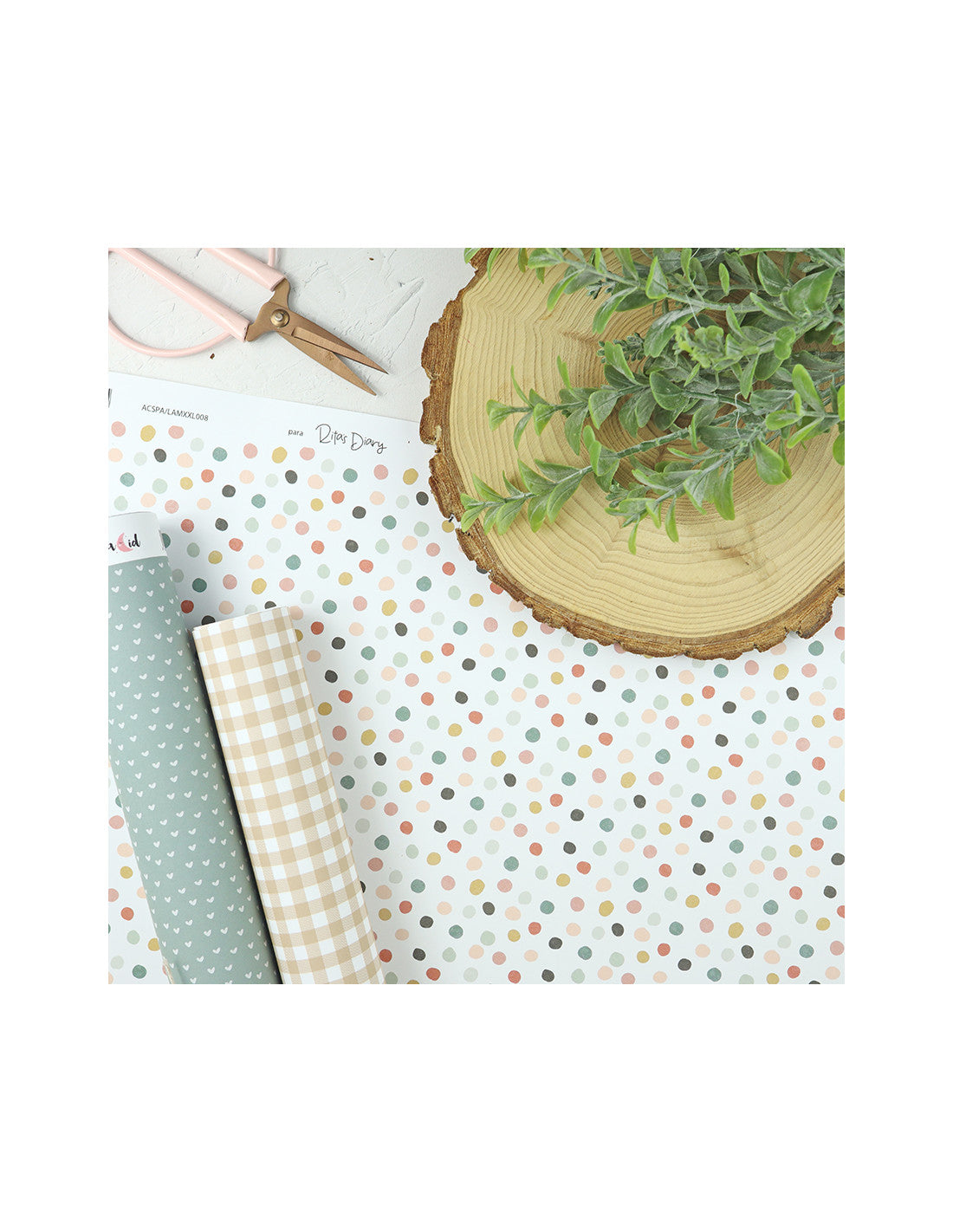 Colorines XXL laminated paper sheet | Alúa Cid