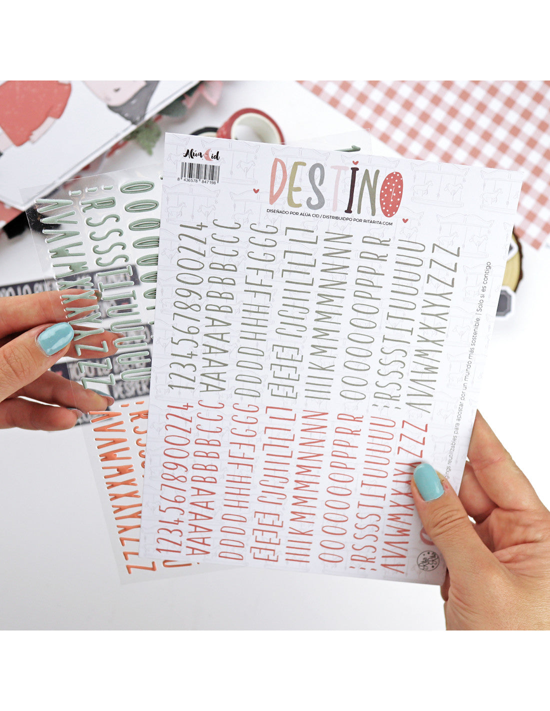 ABC Destino puffy stickers