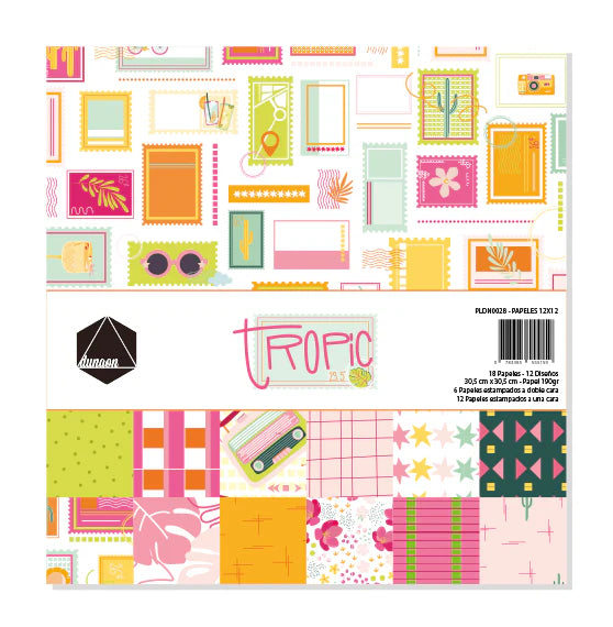 Papeles 12x12 Tropic