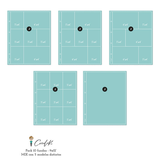 Fundas para Álbumes de 9"x12" Mix
