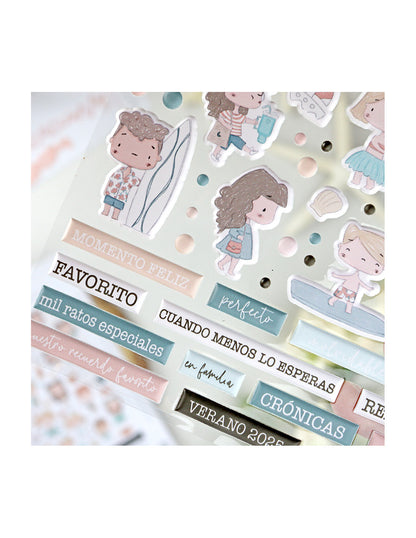 Hawaii puffy stickers | Alúa Cid design
