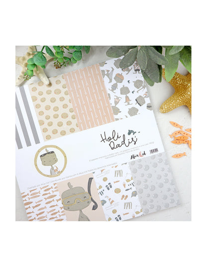 Holidadis 12x12" paper pad | Alúa Cid design