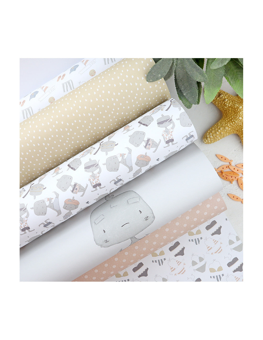 Holidadis 12x12" paper pad | Alúa Cid design