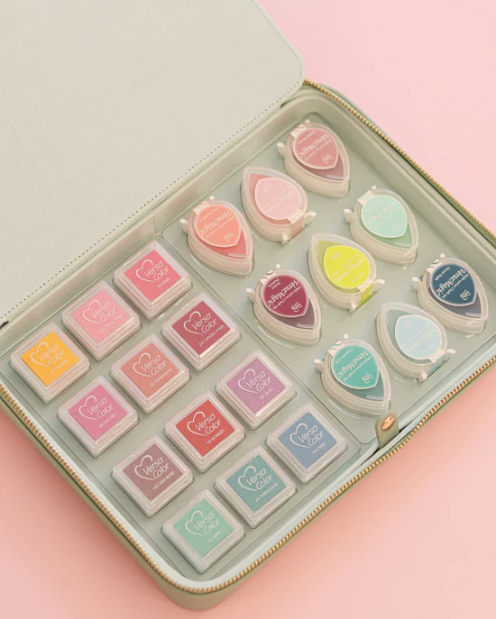 Estuche caja de cuero vegano DELUXE - Mint
