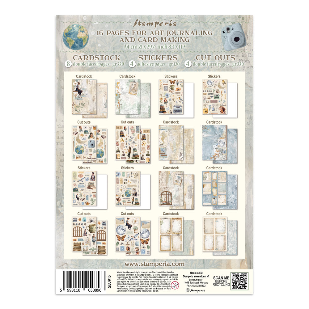Junk journal stickers, cut-outs, backgrounds - Secret Diary (RESTOCK)