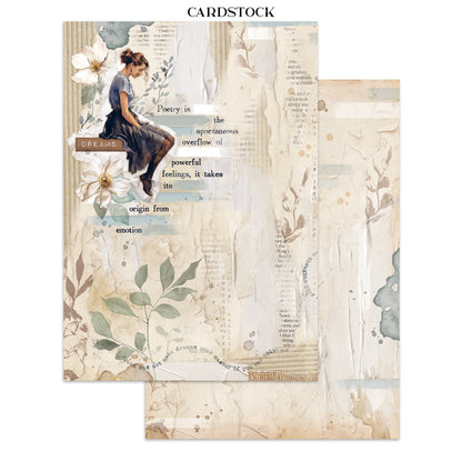 Junk journal stickers, cut-outs, backgrounds - Secret Diary (RESTOCK)