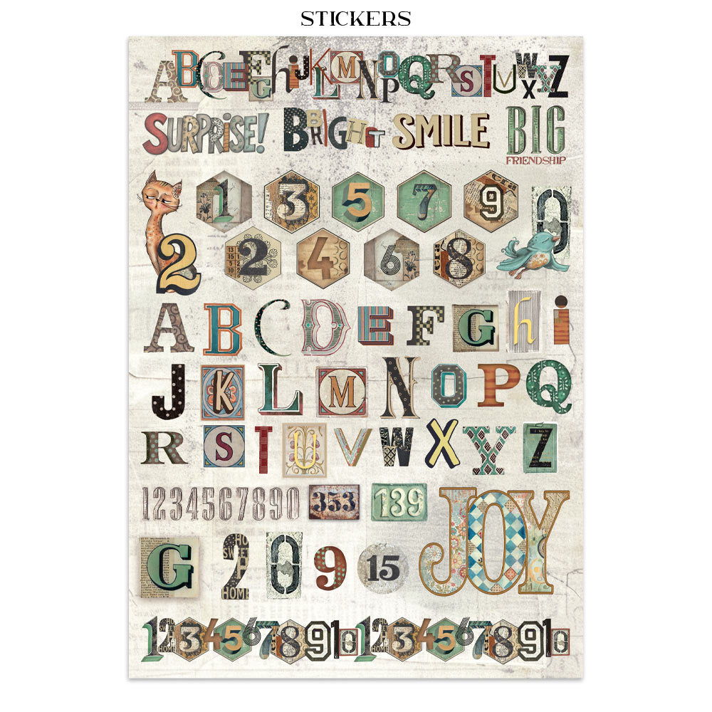 Junk journal stickers, cut-outs, backgrounds - Furry Friends (RESTOCK)