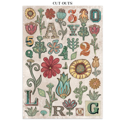 Junk journal stickers, cut-outs, backgrounds - Furry Friends (RESTOCK)