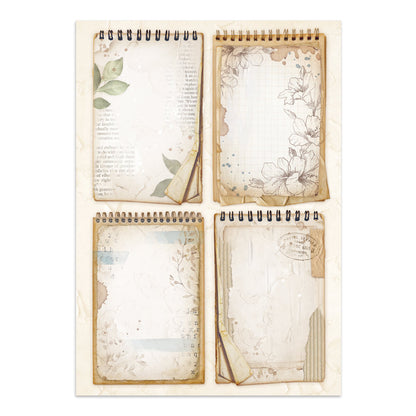 Junk journal stickers, cut-outs, backgrounds - Secret Diary (RESTOCK)