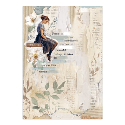 Junk journal stickers, cut-outs, backgrounds - Secret Diary (RESTOCK)