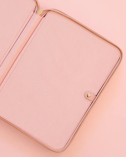 Estuche caja de cuero vegano DELUXE - Rosa