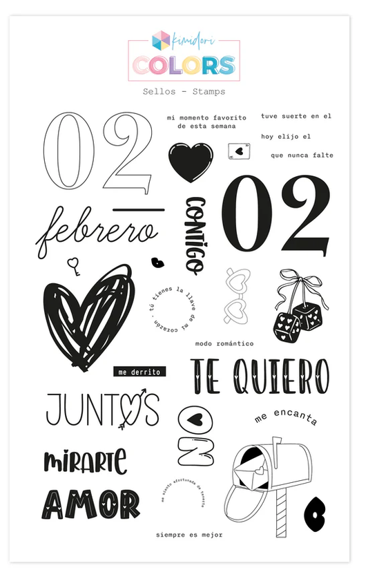 Sello Kimidori Colors 6"x8" Febrero 2026