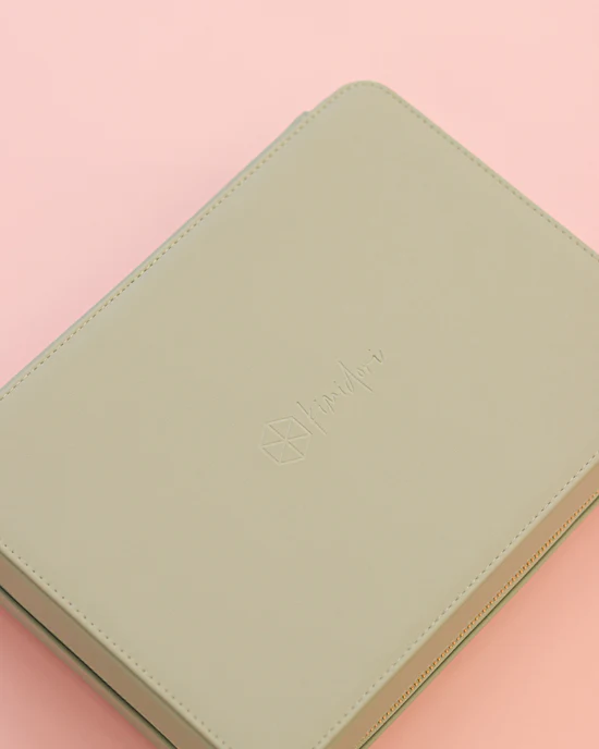 Estuche caja de cuero vegano DELUXE - Mint