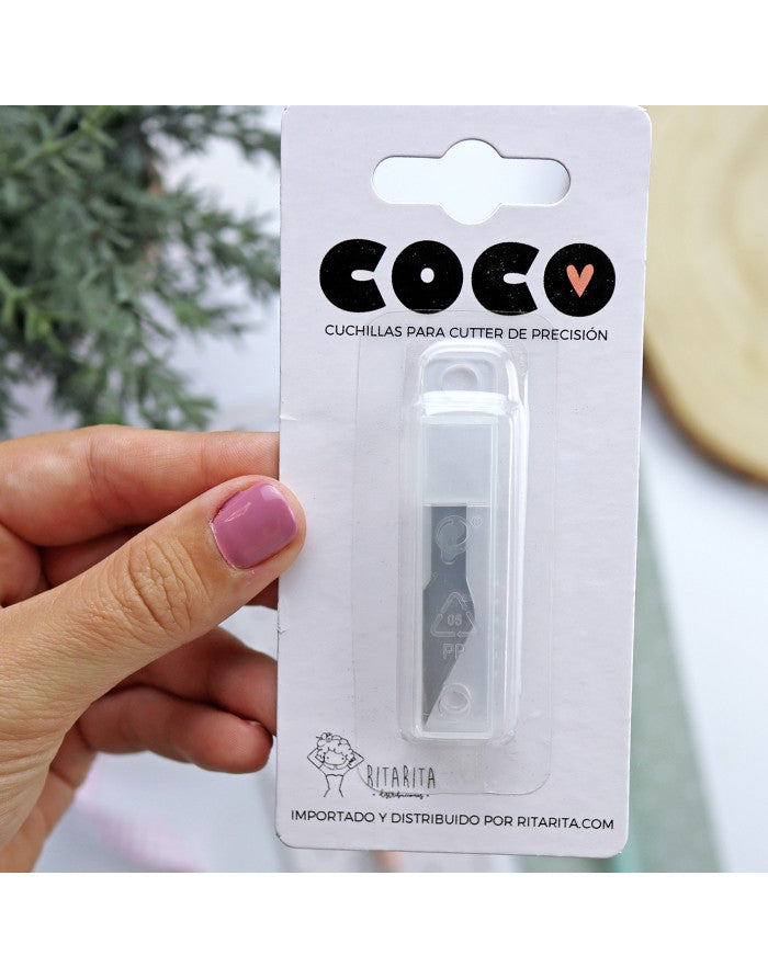 Kit of 10 replacement blades for precision cutter