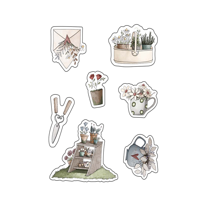 LAS PEGATINAS MICHIS DE EL JARDÍN DE OFELIA "DECORANDO MI JARDÍN"