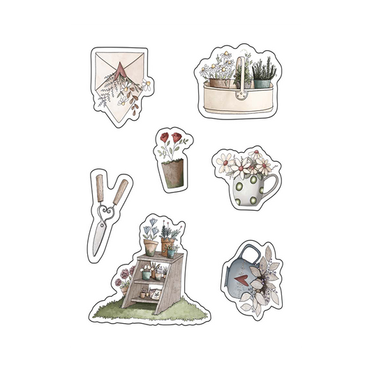 LAS PEGATINAS MICHIS DE EL JARDÍN DE OFELIA "DECORANDO MI JARDÍN"