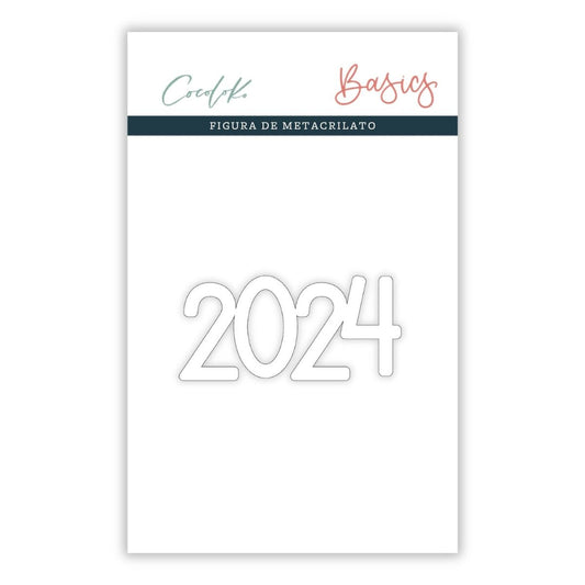 Figura en Metacrilato Blanco 2024 "script"