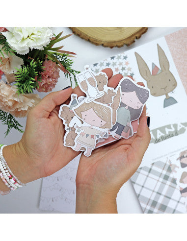 Ohana de fiesta die-cuts set | Alúa Cid